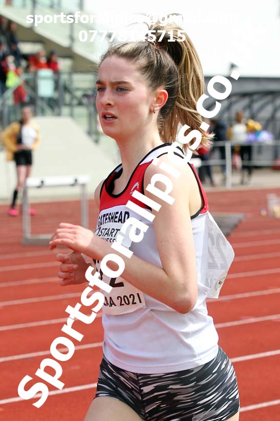 1500 metres, 2021 NECAA Middlesbrough Open Meting, Sunday, May 9th. Photo: David T. Hewitson/Sports for All Pics